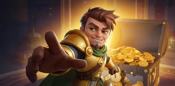 HeroSpin personnage héros avec pièces d’or